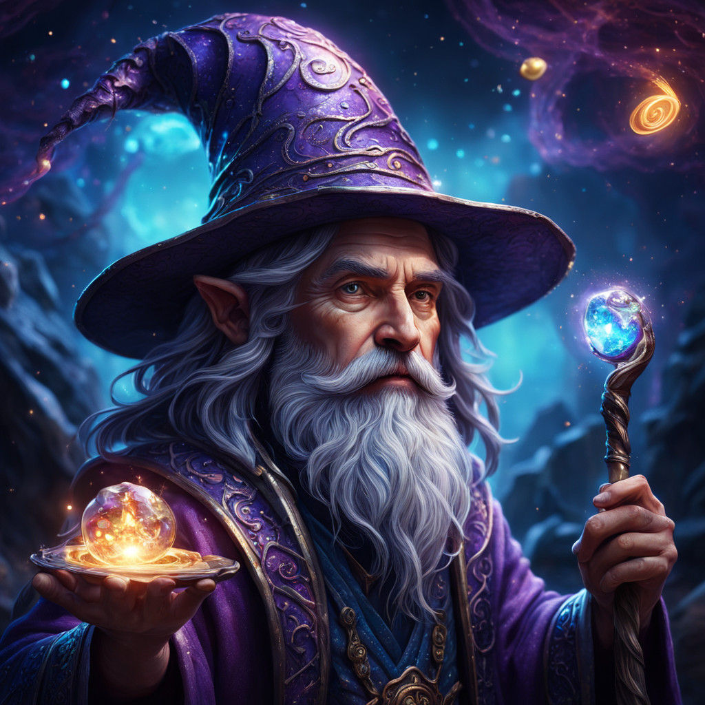 Wizardly Masterpiece in Rich, Vibrant Colors