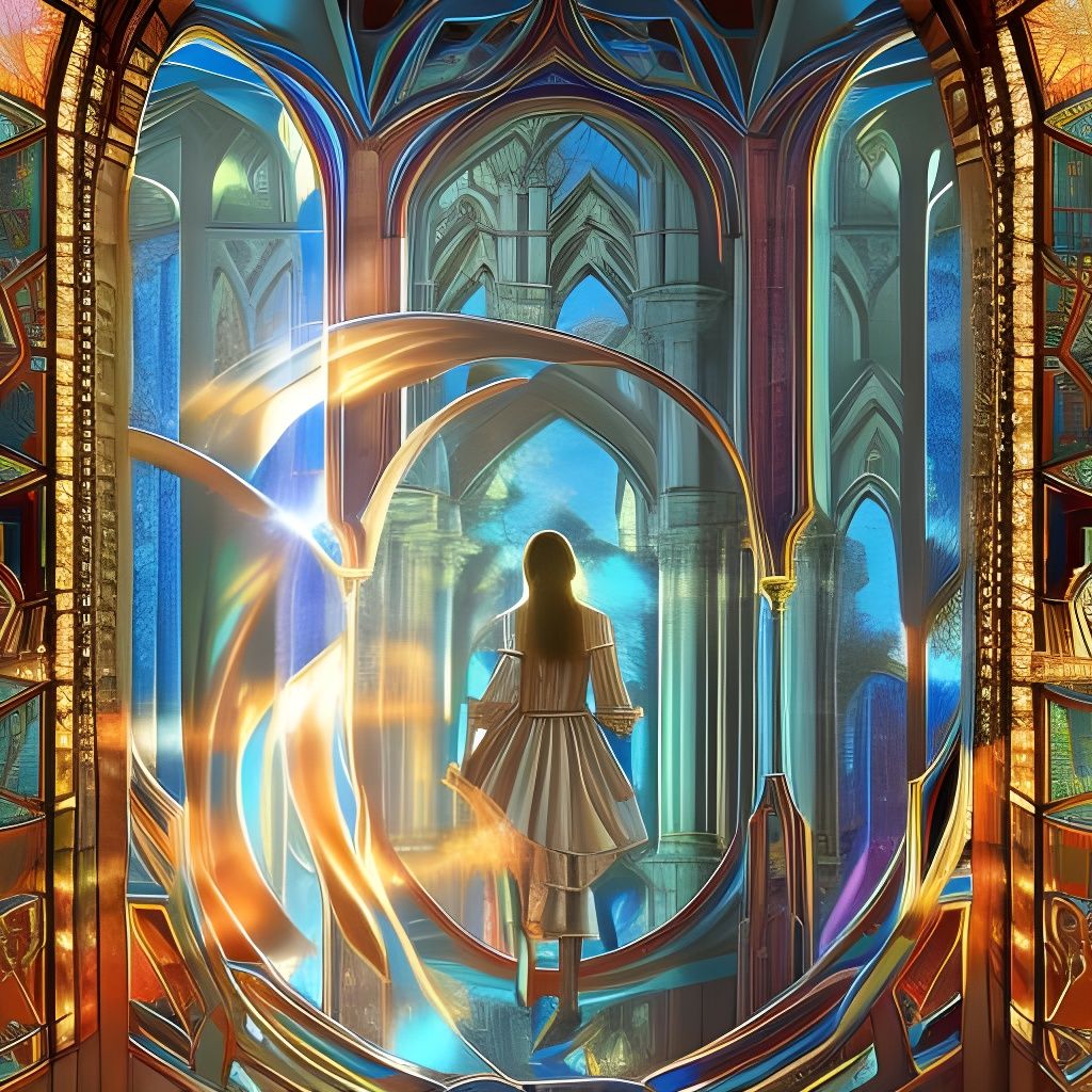 Fantasy Stained Glass Window Illuminates Tracker