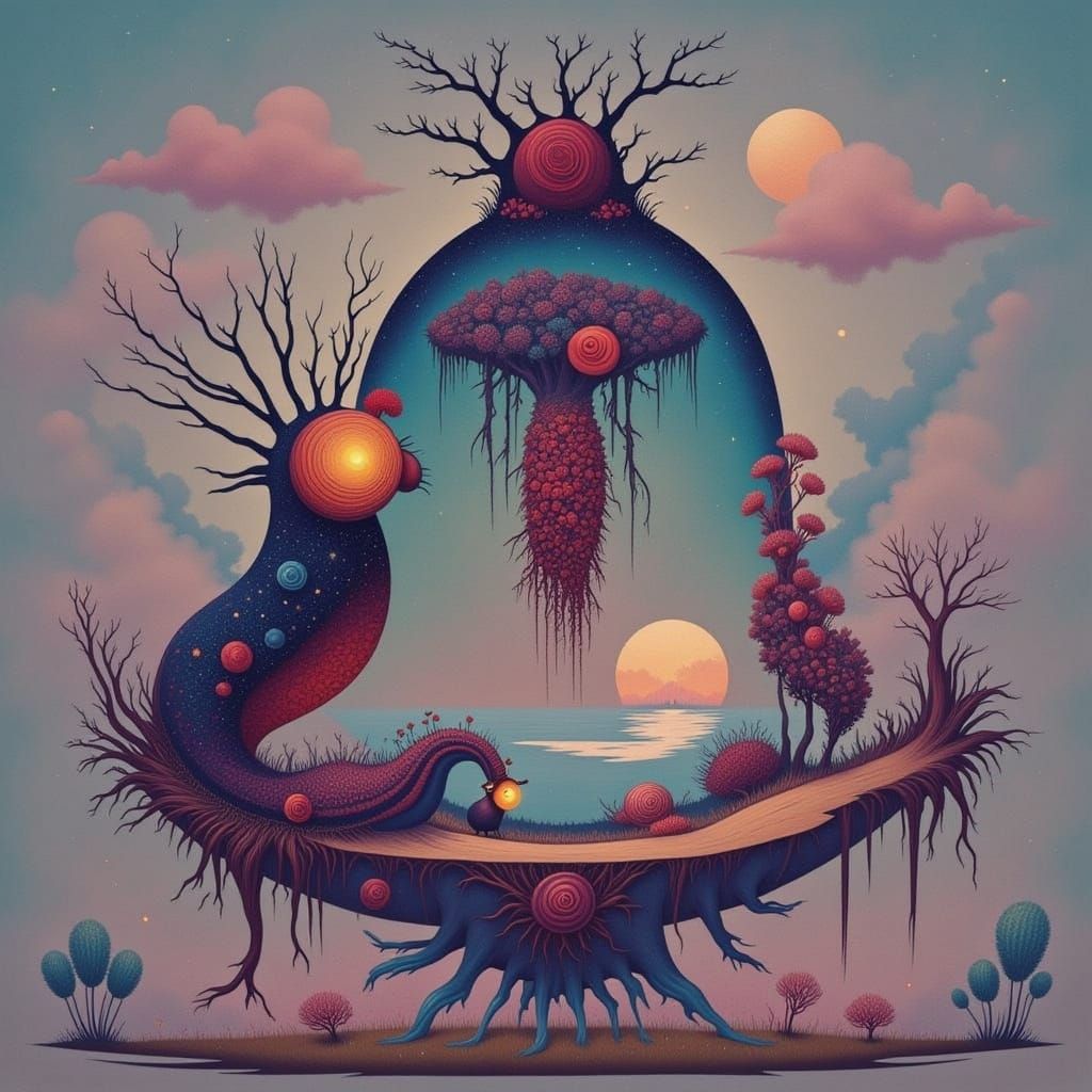 Surreal Sky Islands Emerge Amidst a Melodic Landscape