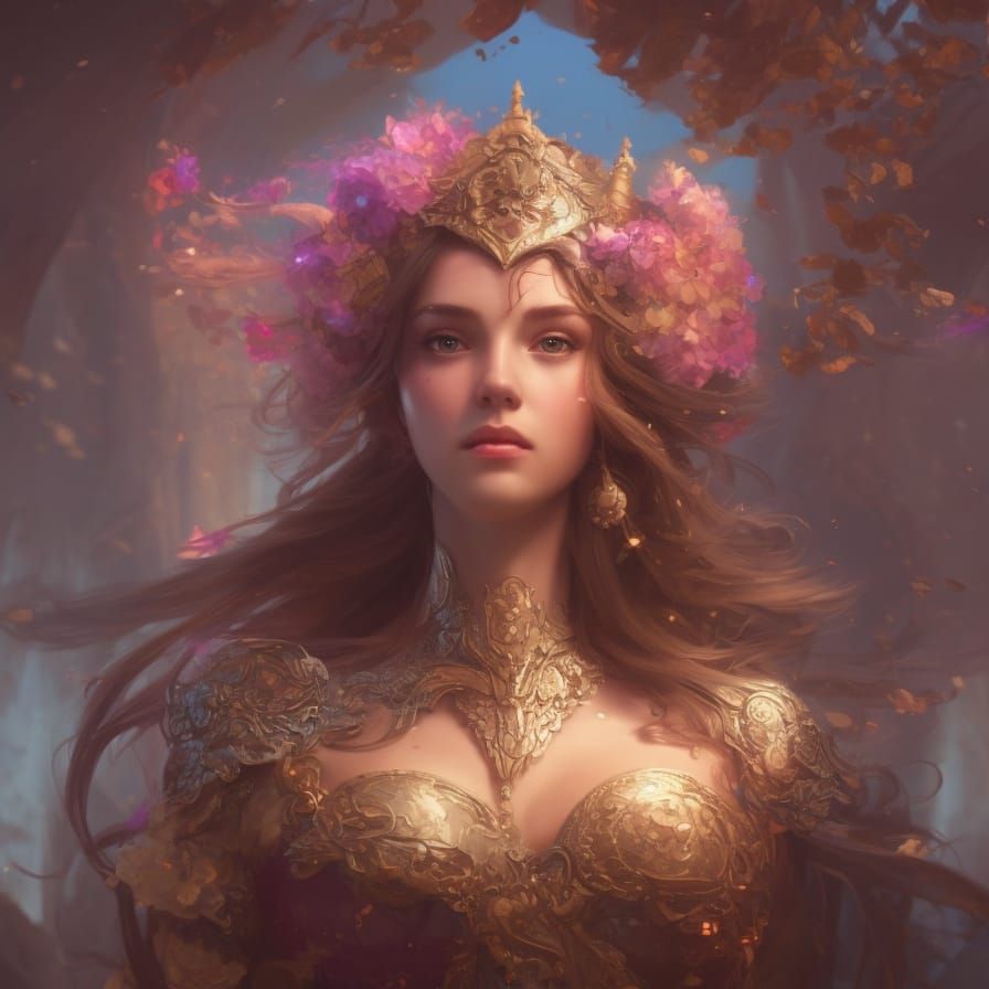 Fantasy golden princess