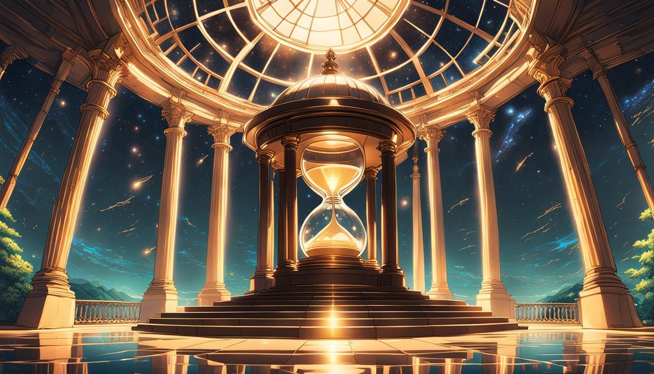 Hourglass in Space: A Ghibli-esque Anime Visual