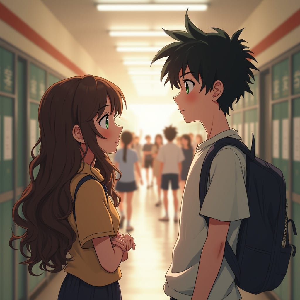 A High School Scene in Anime-Inspired 8K Resolution