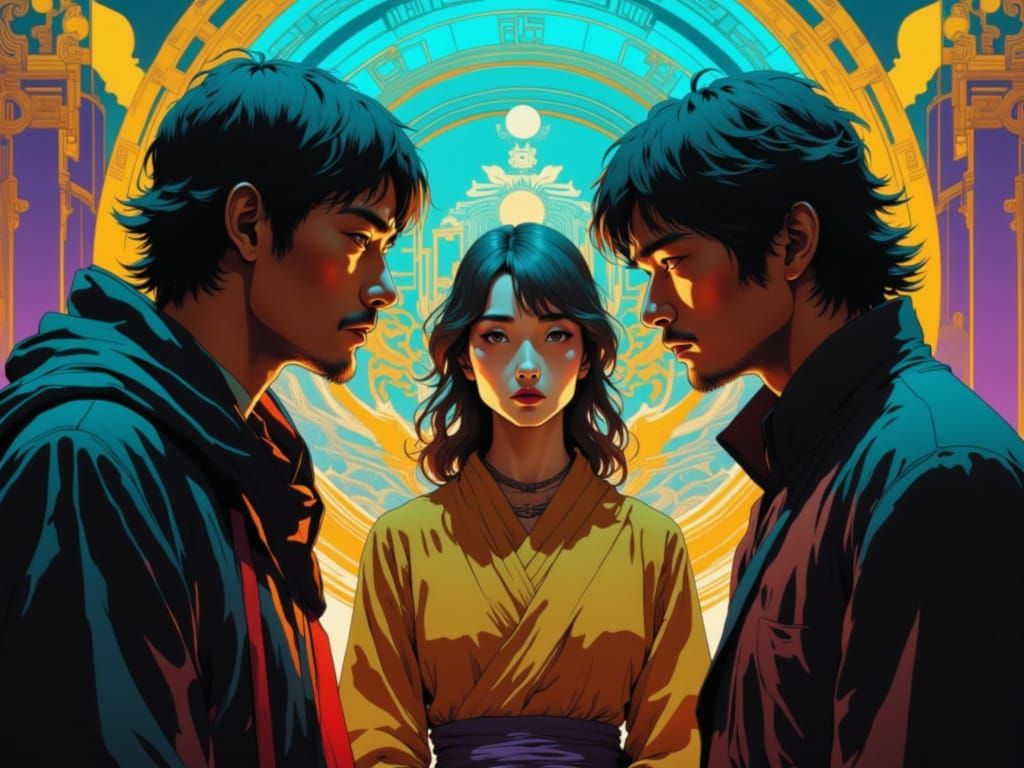 Epic Moment of Heartbreak in a Dramatic Scene