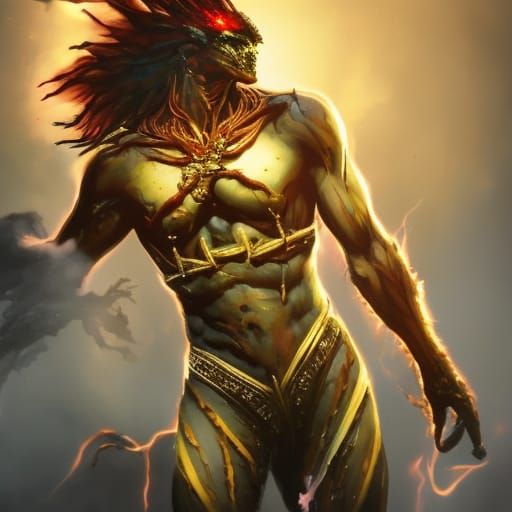 Broly Obsidian Face as Biopunk Digital Art