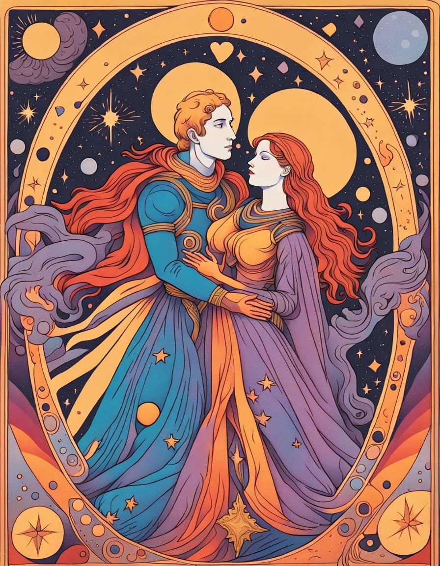 The Lovers Taro Card