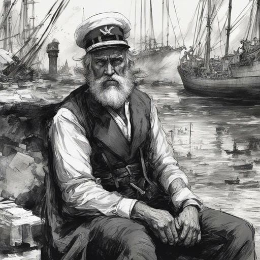 Havana Marine Portrait in 19th Century Style