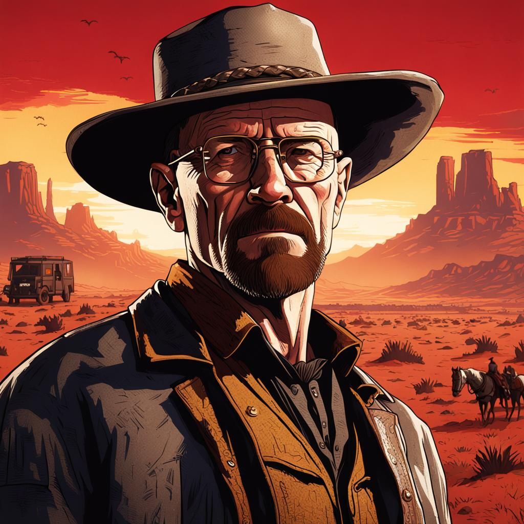 Heisenberg in Red Dead Redemption Style
