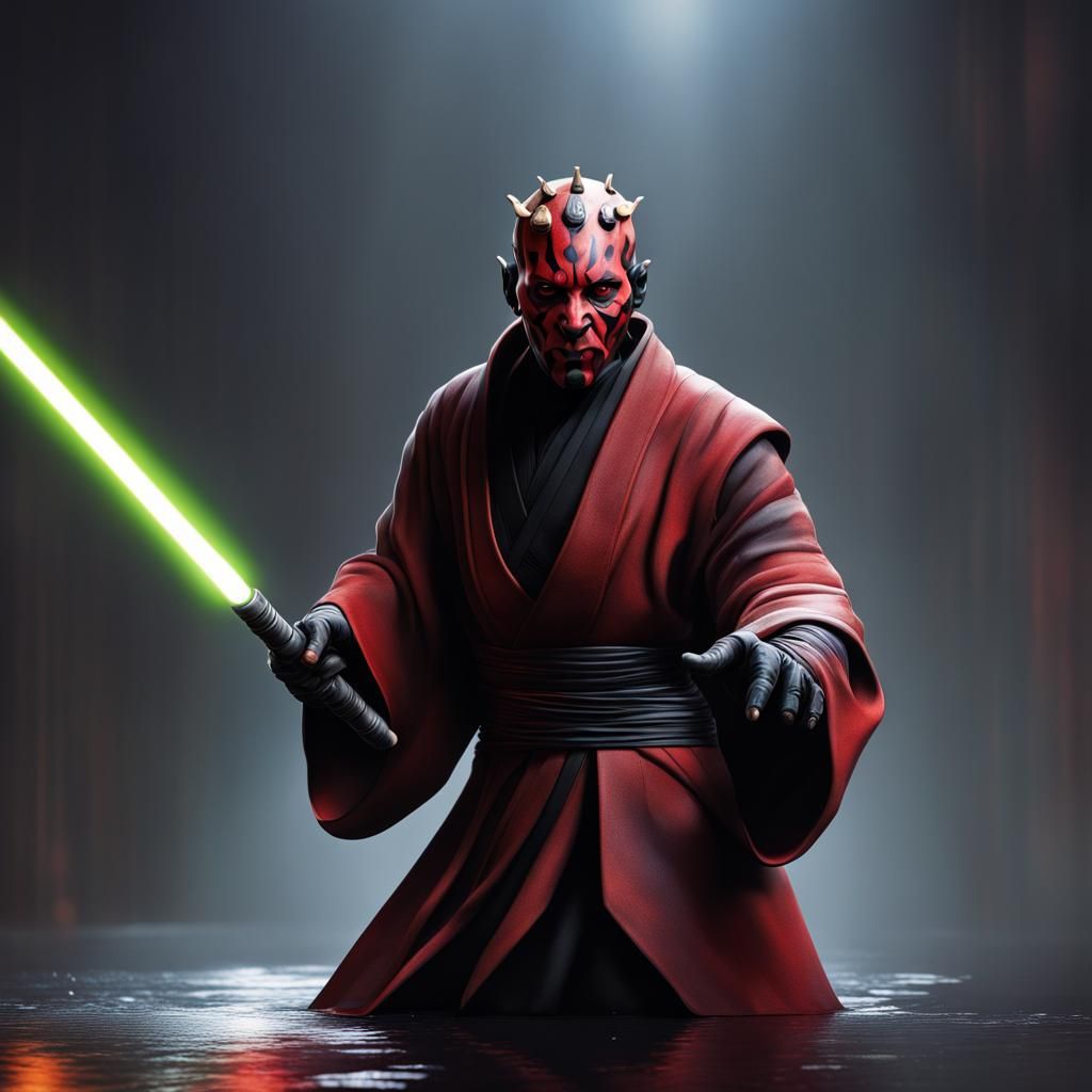 Hyperrealistic Darth Maul Concept Art
