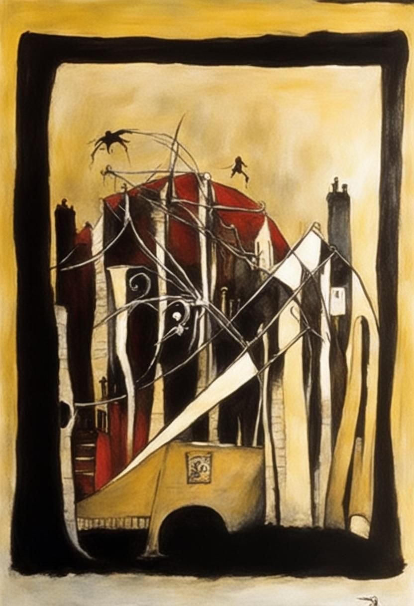 Gothic Art in Tim Burton Style