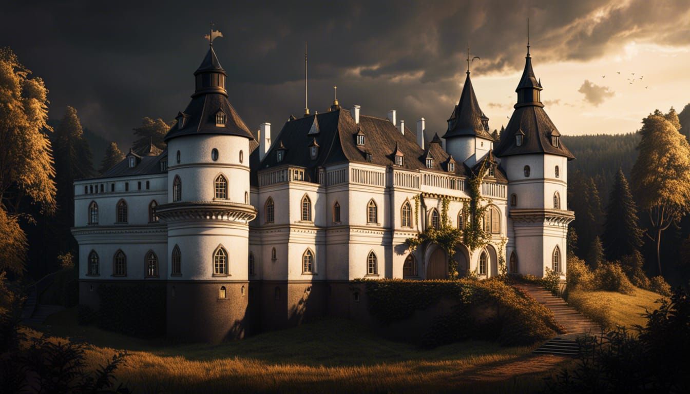 A old Castle in Germany in 1715