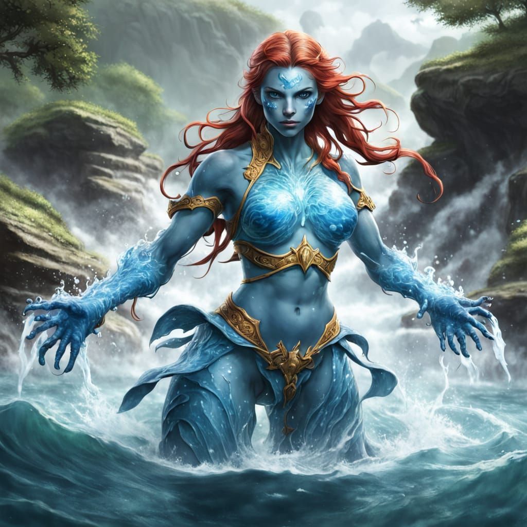 Female Water Elemental Embodiment