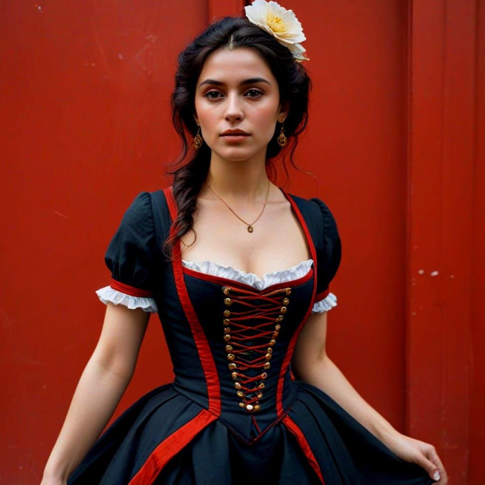 Paris Street Scene in Revolutionary Times