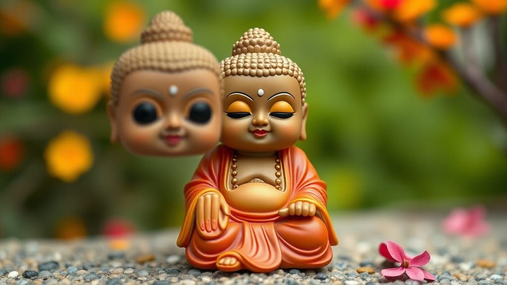 Funko Pop-Inspired Buddha Portrait