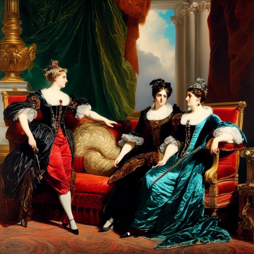 Women's Sinopia Journey as Collage Art