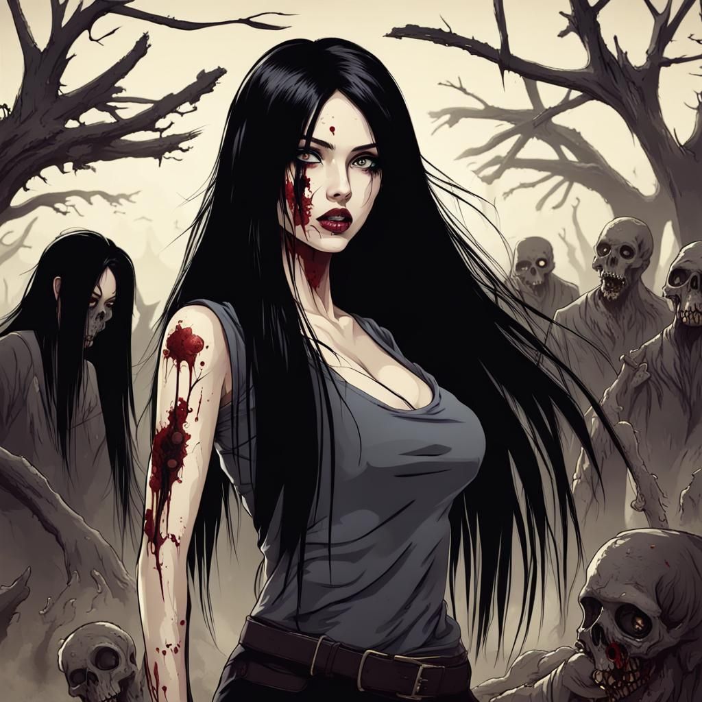 Eerie Beauty: Girl in Zombie Land
