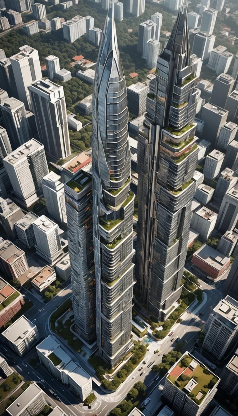 Visionary Mixed Use Project in Kuala Lumpur - Conceptual Approach β οΈ
- A hybrid of Biophilic, Deconstructivism, Brutalis...