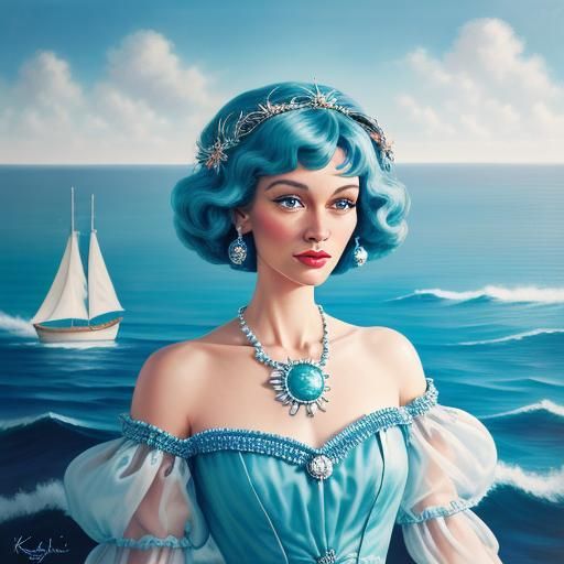 Seashore woman