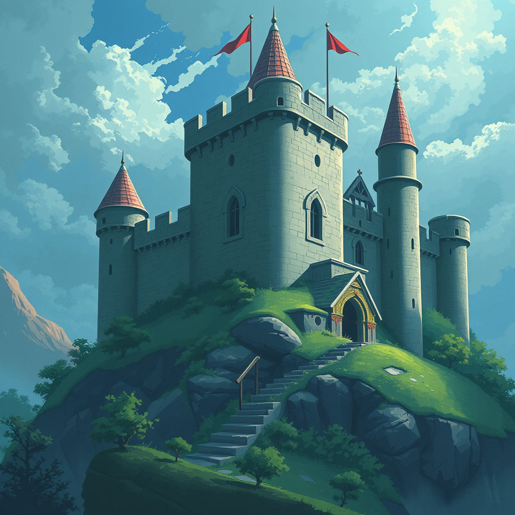 Link Arrives at Hyrule Castle