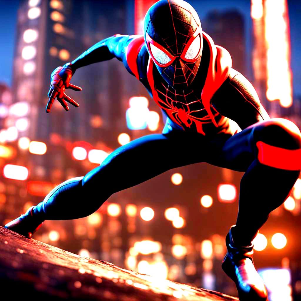 Miles Morales Close-Up: 3D Game Cinematic Render