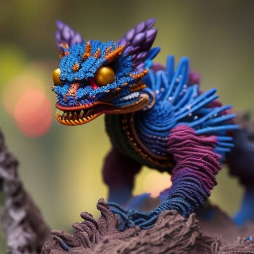 Steampunk Alien Materializing: Yarn, Buttons, and Intricate ...