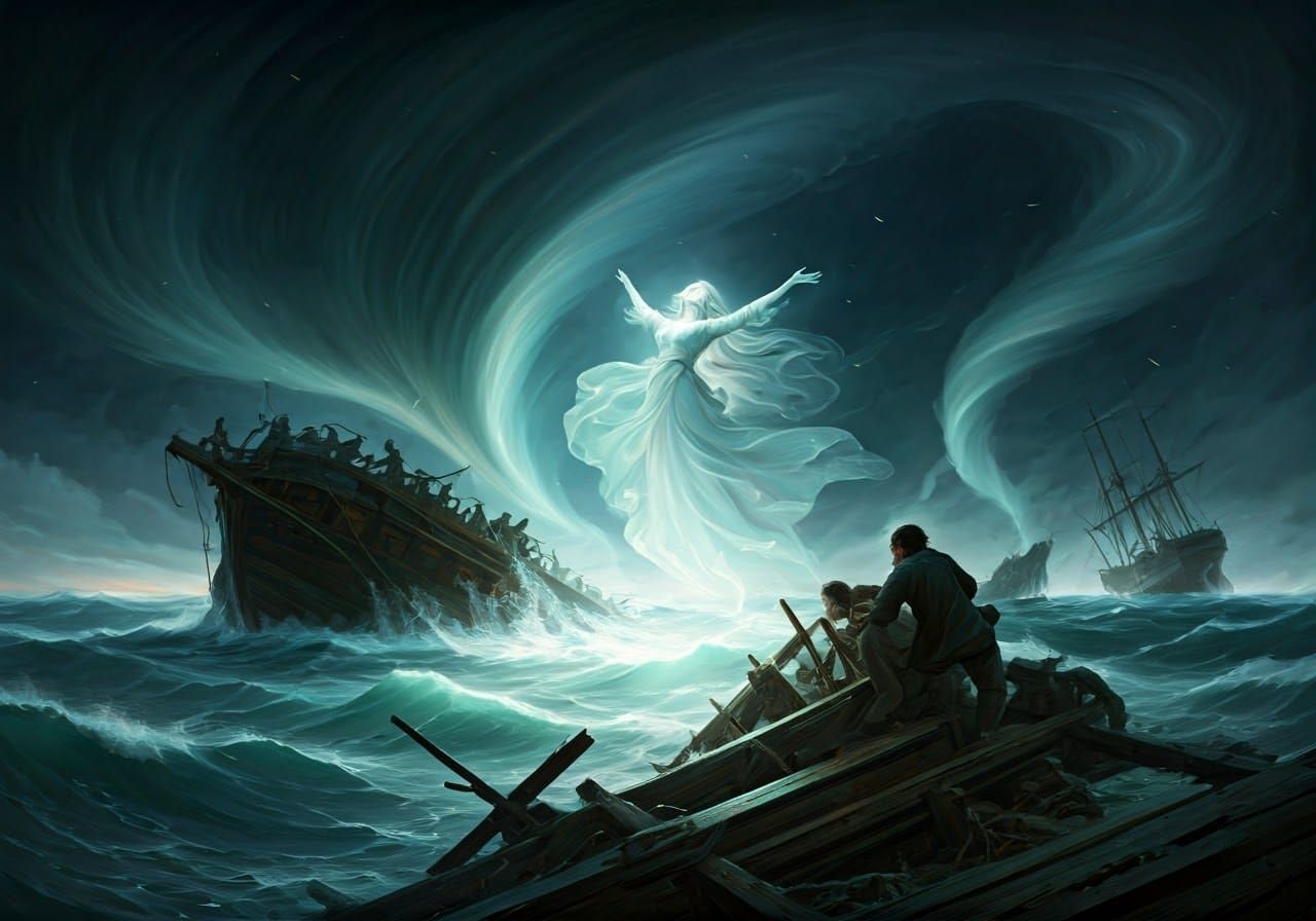 Maritime Disaster: Ghostly Woman Summons Storm