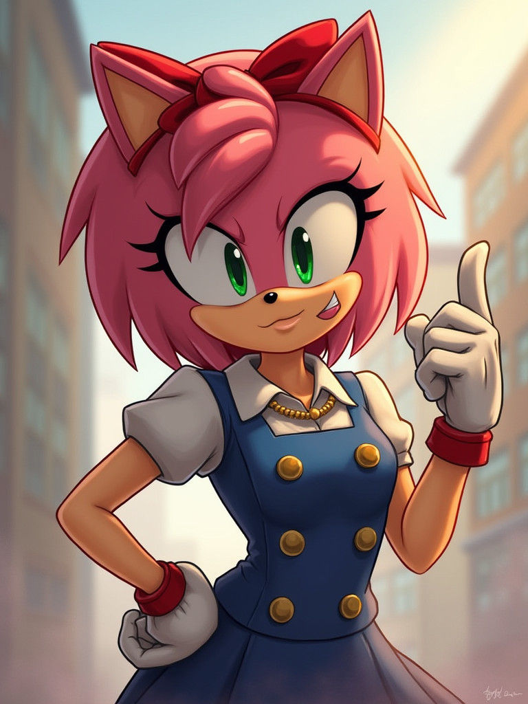 Amy Rose as Rosie the Riveter