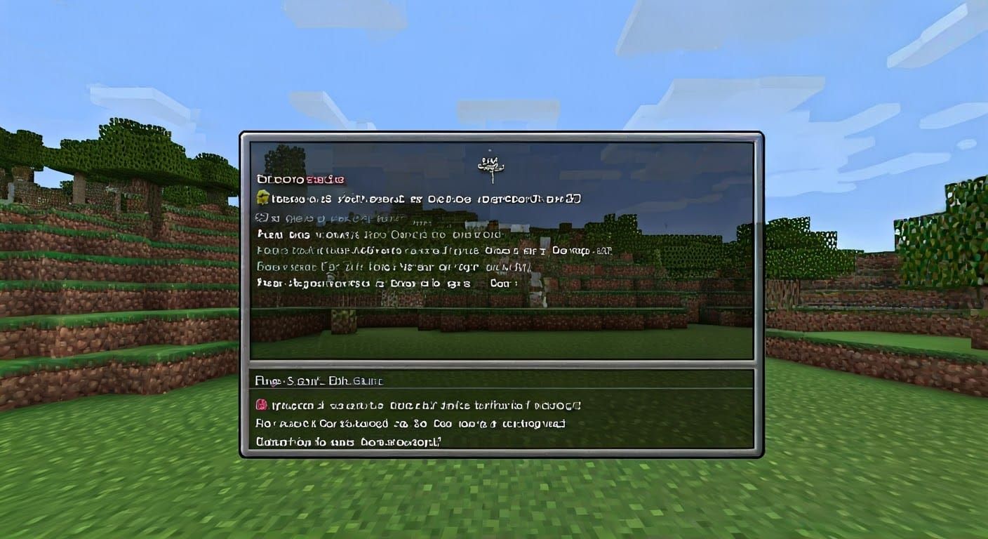 Minecraft Gameplay Screenshot with HUD