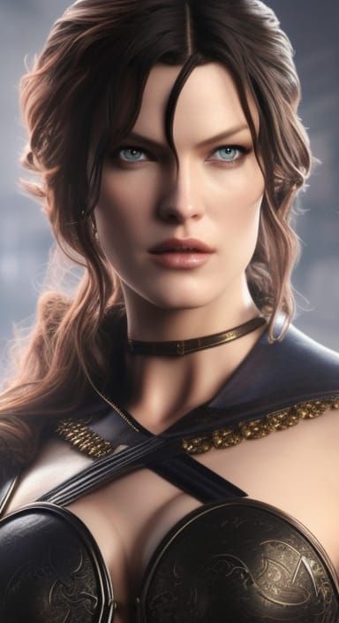 Milla Jovovich as Yennefer in Witcher Style
