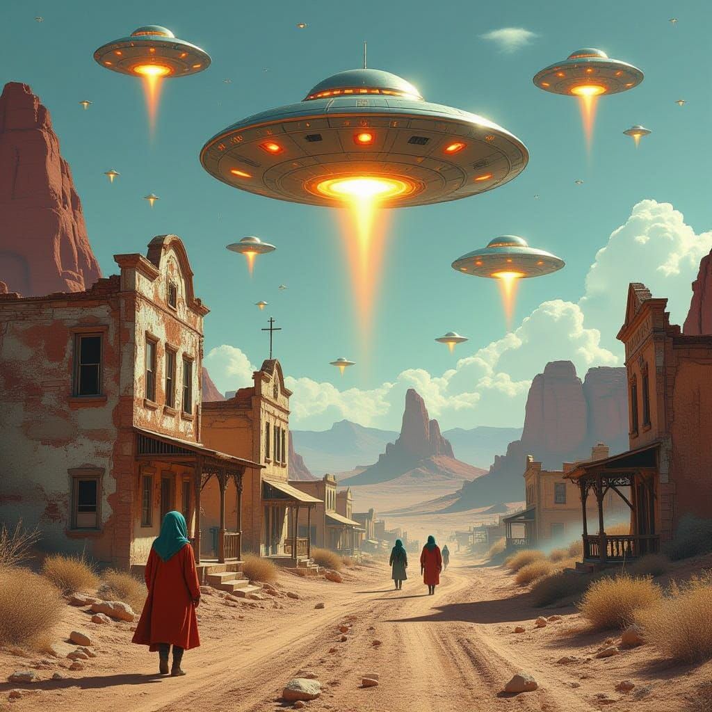 Ghost Town Abductions: UFOs Soar into Horizon