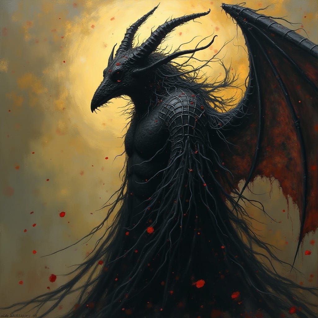 Grimdark Scene in Dark Fantasy Style