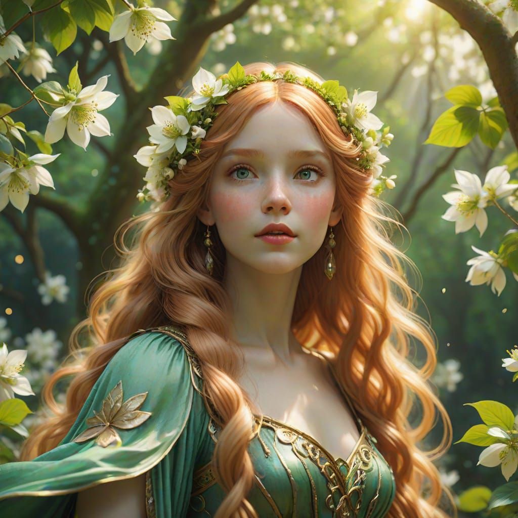 Ethereal Fairy Queen in Whimsical Woodland