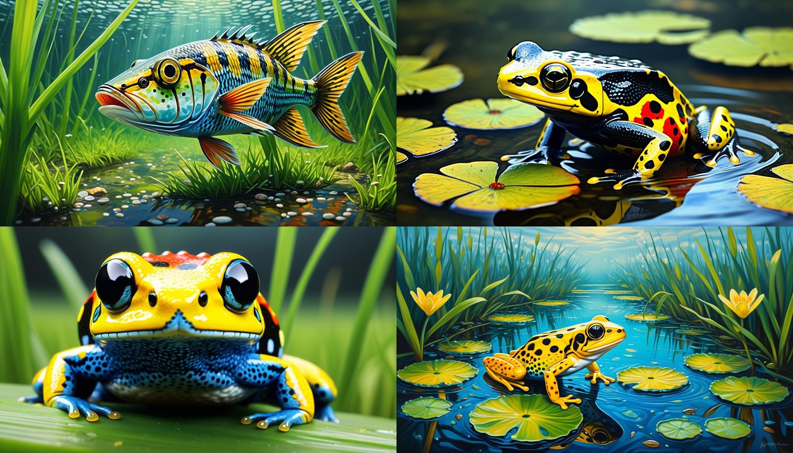 Toxic Swamp Fish with Hyper-Cute Features