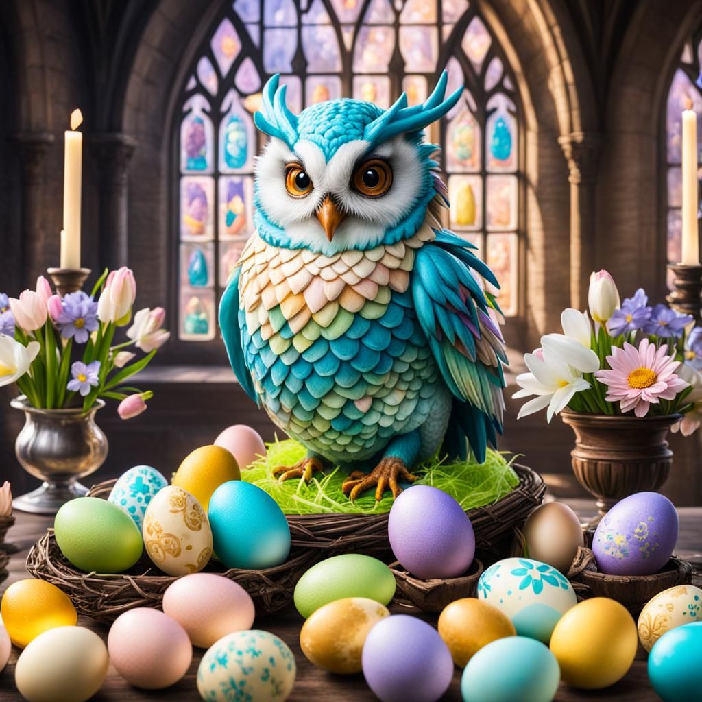 Easter at Hogwarts with Dragon Eggs and Magic