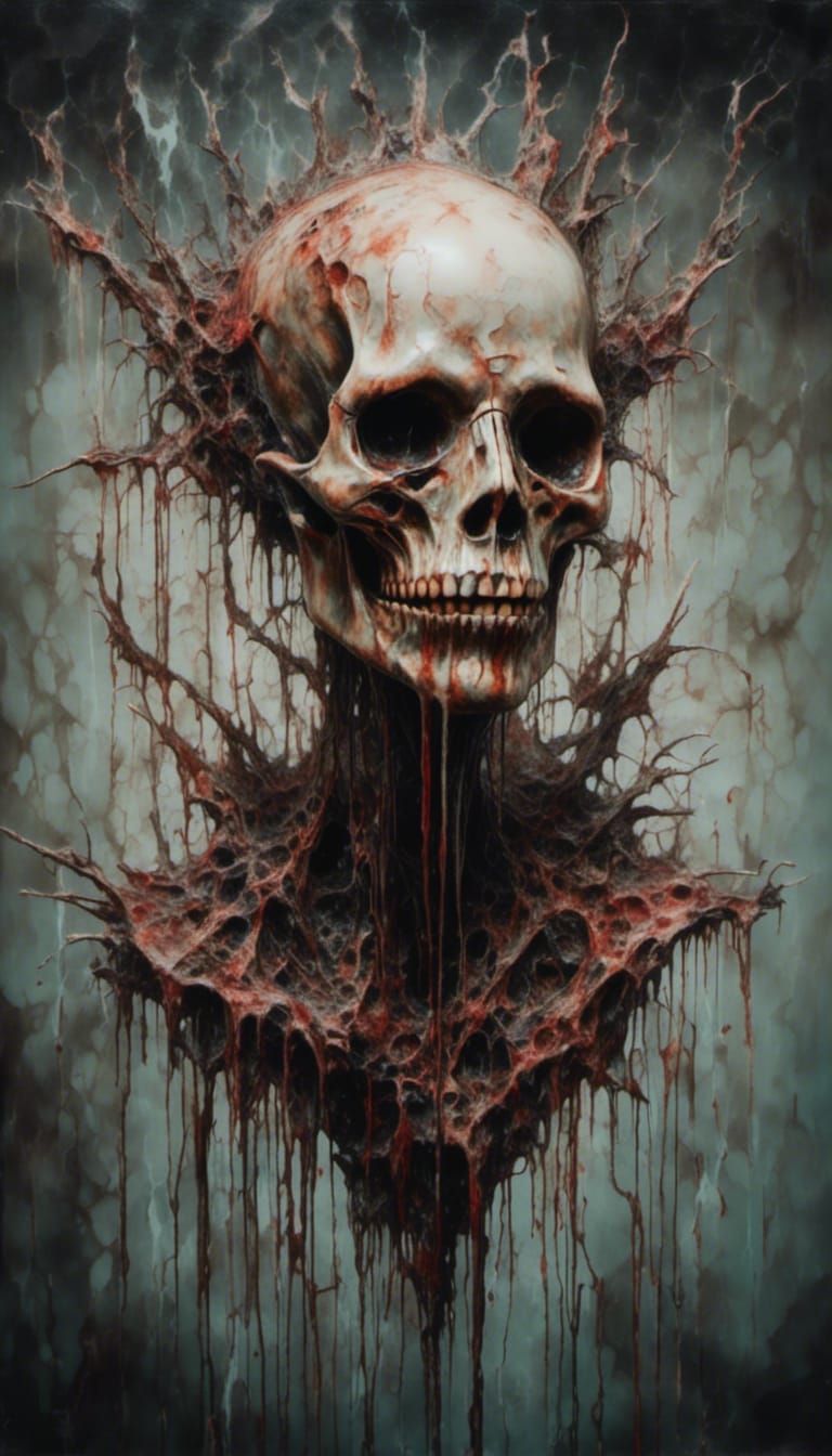 Surreal Melting Oil Painting in Dali Style