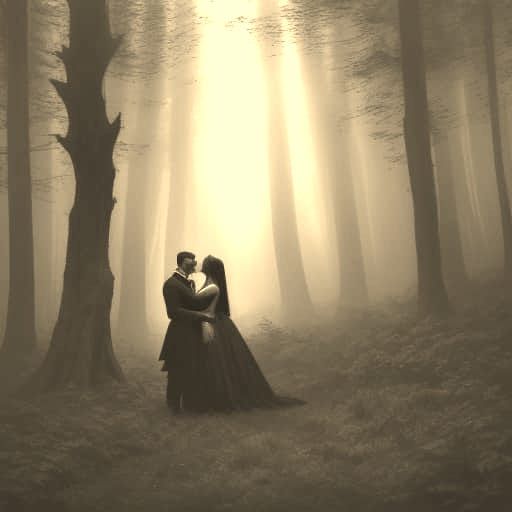 Gothic Forbidden Love in Tonalist Style