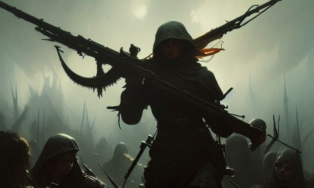 Dark Fantasy War Concept Art in 8K Resolution