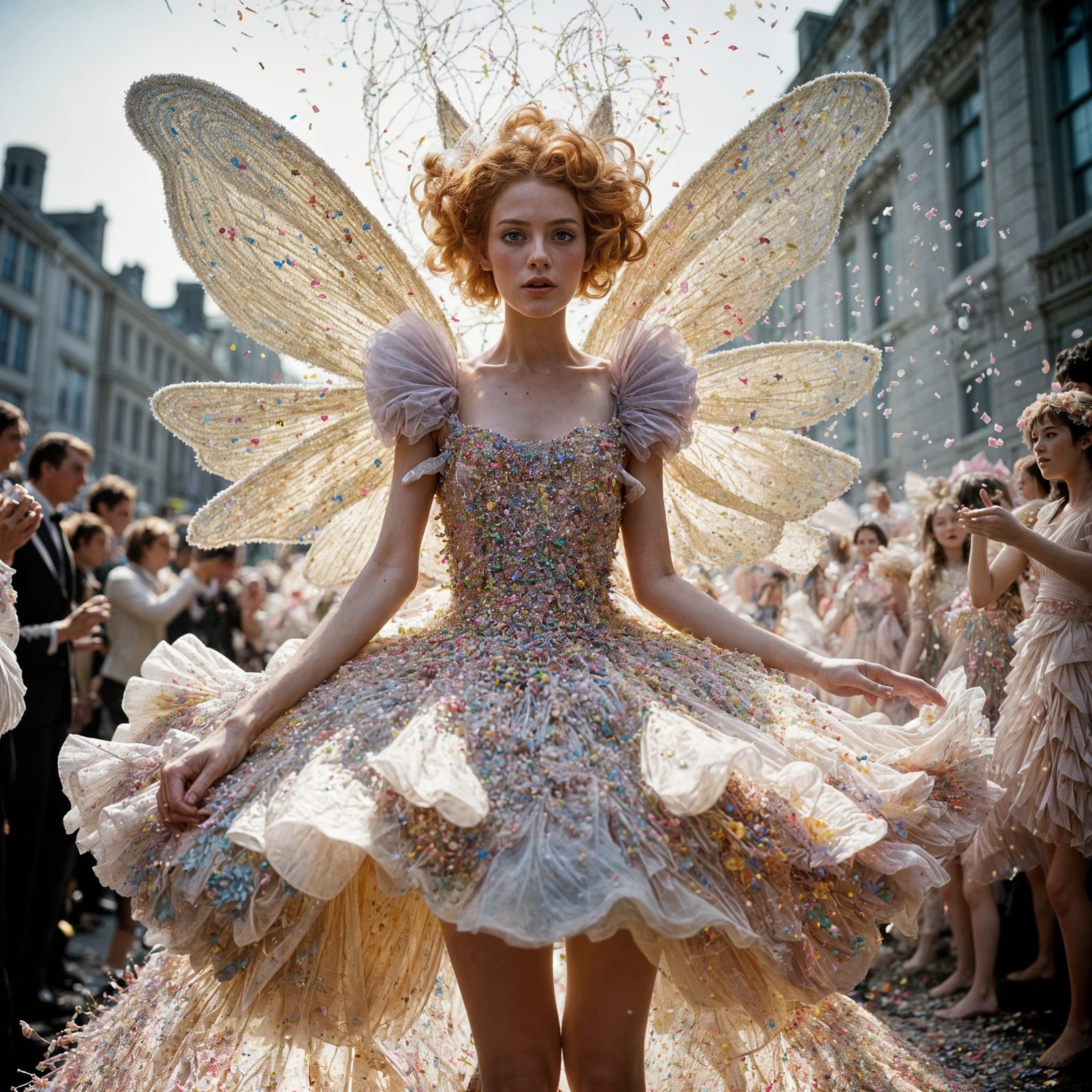 Sprinkle Fairy in Flight, Tim Walker Style