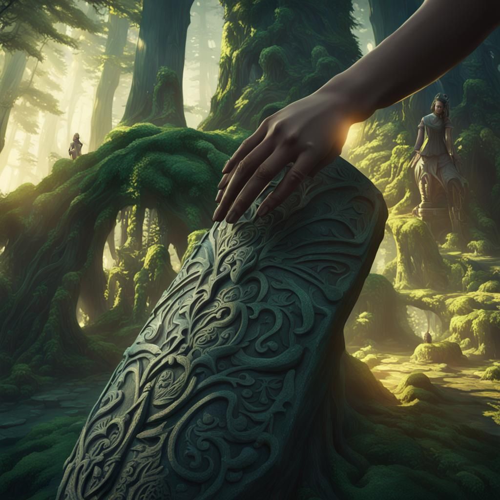 Mystical Forest Girl: Fantasy Concept Art