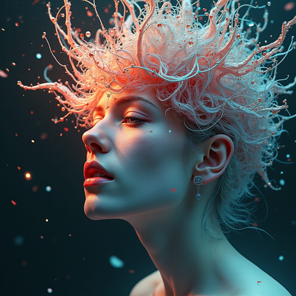 Intricate Dreamscape with Volumetric Lighting