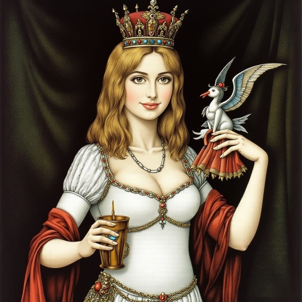 Madonna in Hans Arnold's Surreal Style