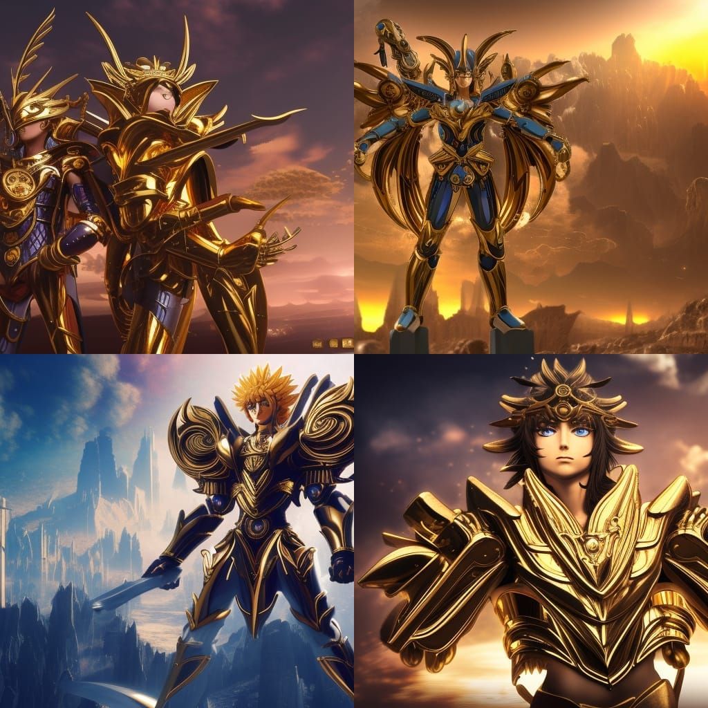 Steampunk Anime: Saint Seiya Gold Saints