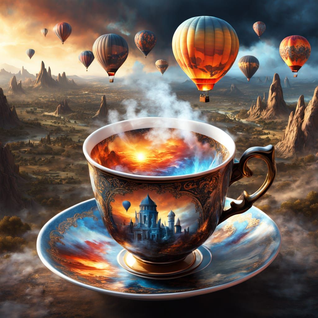 my coffee cup in Cappadoce