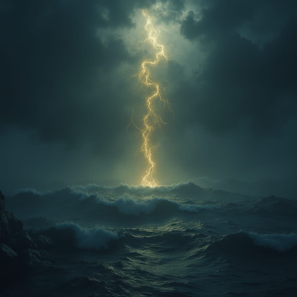 Lost Souls Adrift in a Haunting, Dark Fantasy Night