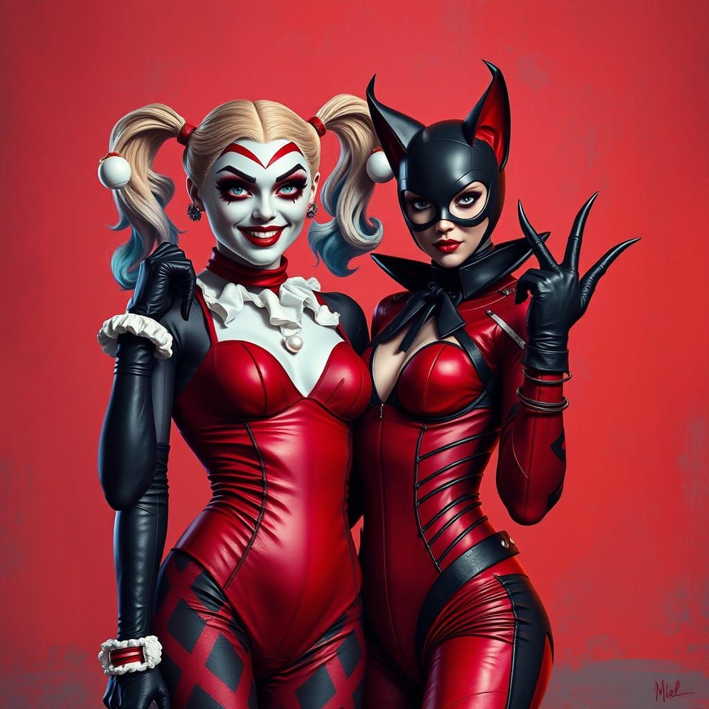 Surreal Gotham City Portraits in Man Ray Inspired Style