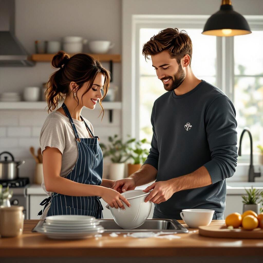 Harrison Butker Instructs Woman to Do Dishes