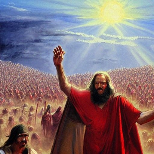 Moses at the DMV: An Oil Painting