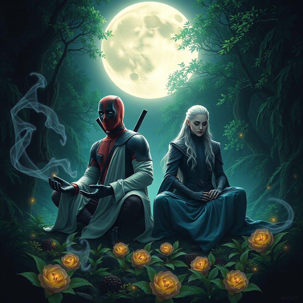 Deadpool and Daenerys Meditate Amidst Ghostly Apparitions in...