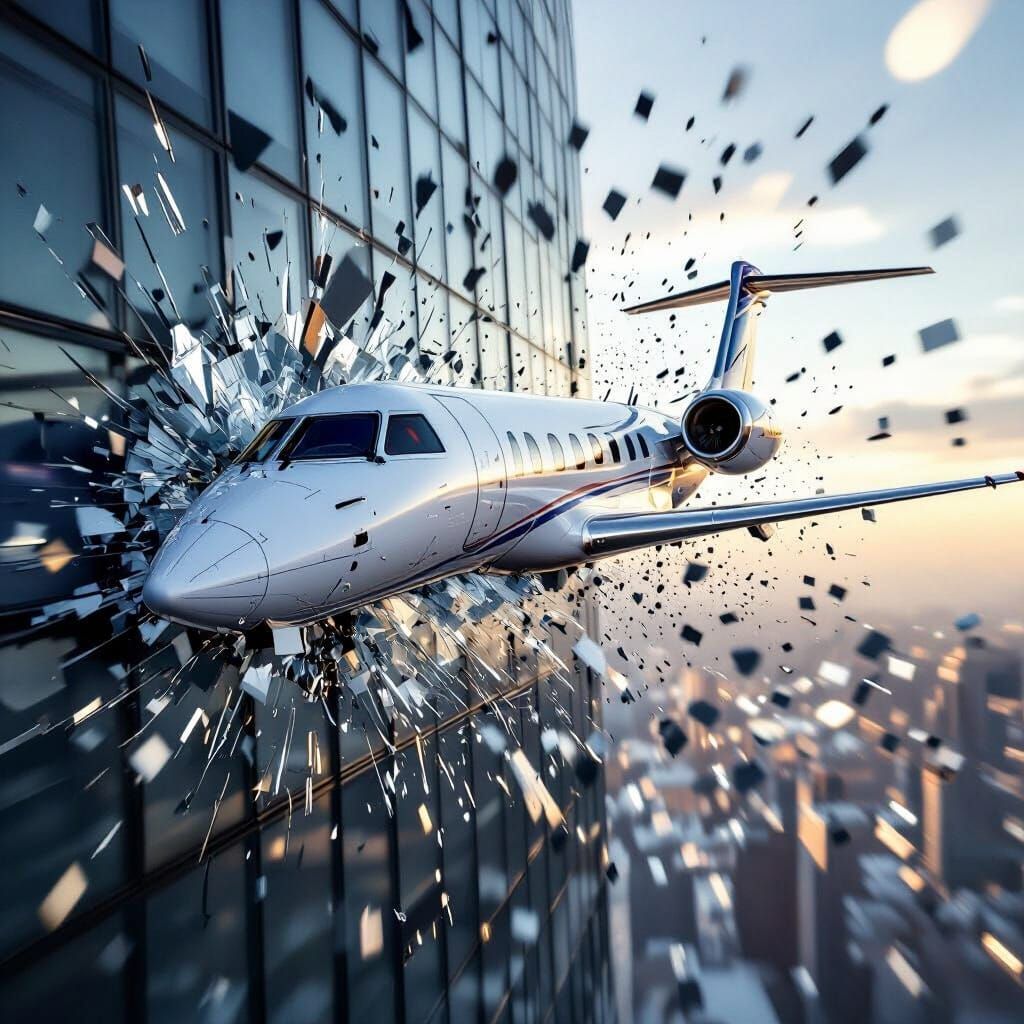 SA Express CRJ-200 Nears Skyscraper Impact