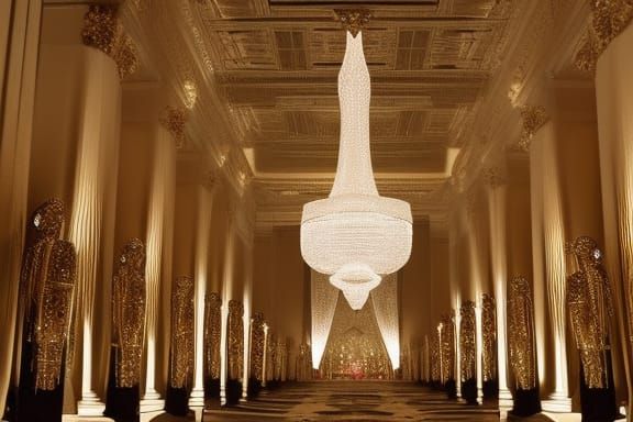 Futuristic Royal Palace with Extravagant Architecture