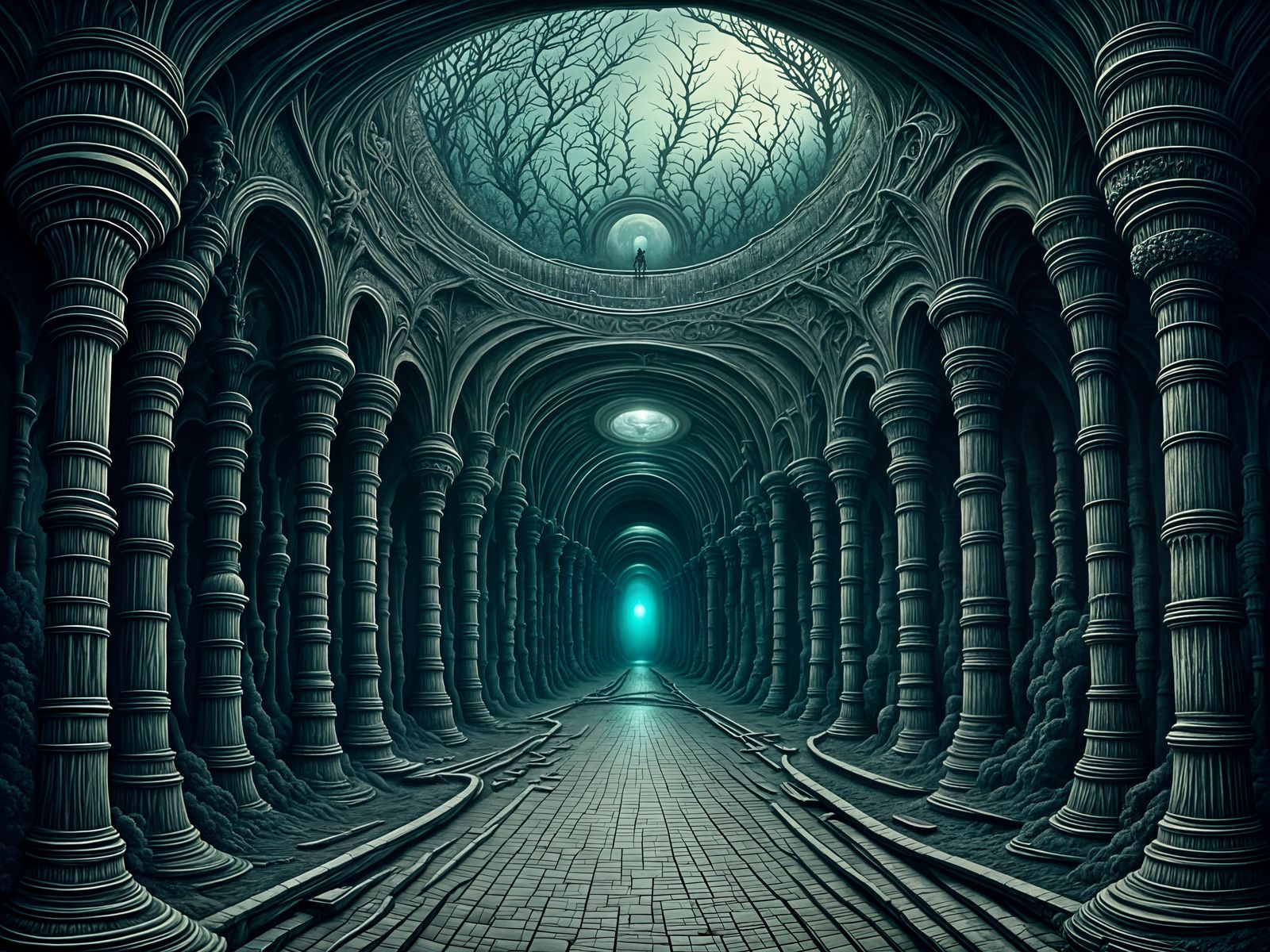 Dark Fantasy Masterpiece with Creepy Dolls